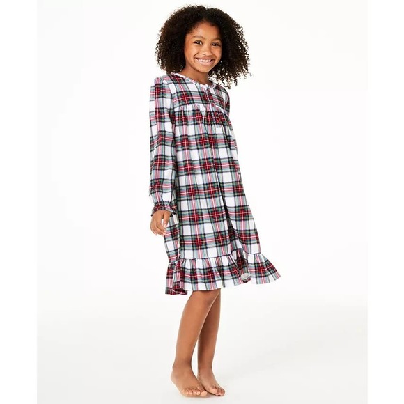 FAMILY PAJAMAS Matching Kids Stewart Plaid Nightgown - Picture 1 of 6